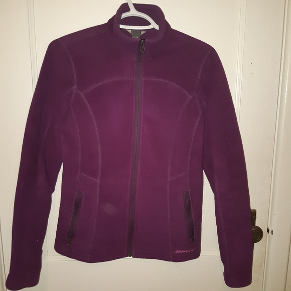 🌺Moving Sale!🪴 Purple Eddie Bauer Fleece sweater - Picture 2 of 8
